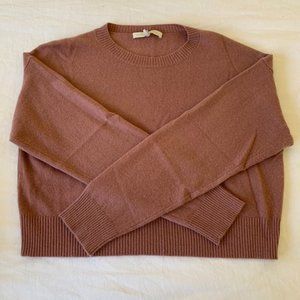 Naked Cashmere Cropped Boxy Dusty Rose Sweater